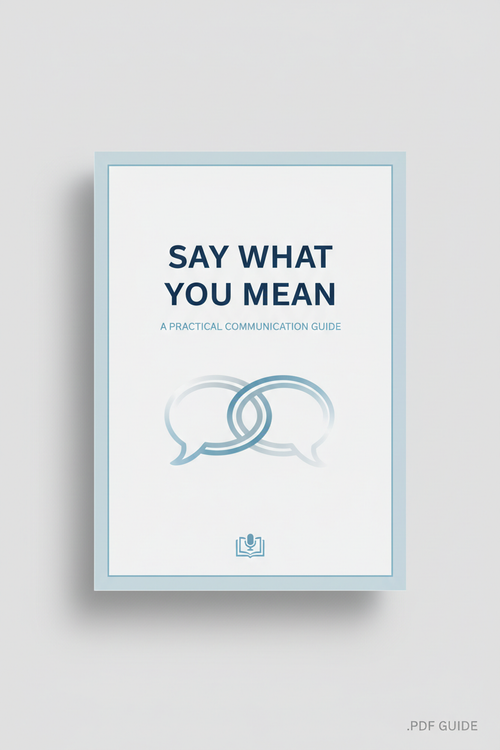 Say What You Mean — PDF Guide Cover